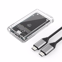 Orico TC10-MS MSATA USB-C 3.2 5 Gb/s diska kasetne - caurspīdīga