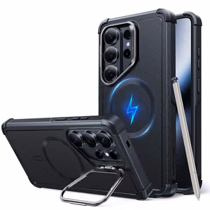ESR Cyber Cyber Tough Kickstand MagSafe futrālis Samsung Galaxy S26 Ultra - Melns