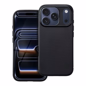 Чехол для iPhone 17 PRO Carbon Premium чёрный