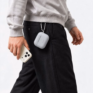 Tech-Protect silikona vāciņš ar āķi AirPods Pro - pelēks