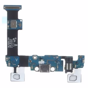 Uzlādes porta savienotājs saderīgs ar Samsung G928 S6 Edge Plus ar flex / sudrabs OEM
