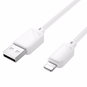 Cable USB A to Lightning Hoco 2,4A 1 m X113 white