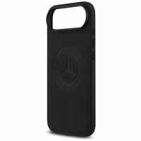 Mercedes Ādas Vintage Logo Magnētiskais Viedtālruņa apvalks iPhone Air - Melns