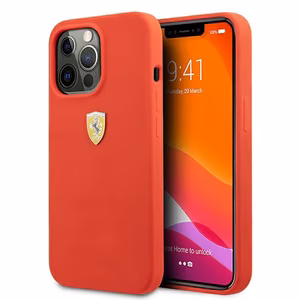 Ferrari FESSIHCP13XRE iPhone 13 Pro Max 6.7" ciets silikona viedtālruņa apvalks sarkans/sarkans