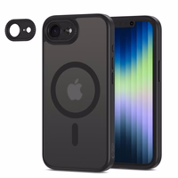 Tech-Protect MagCam MagSafe iPhone 16e viedtālruņa apvalks – matēti melns