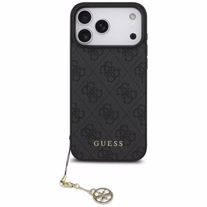 Guess 4G Charms Collection MagSafe чехол для iPhone 17 Pro Max - чёрный
