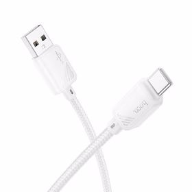Kabelis USB A uz USB C Hoco 3A 1 m X113 balts