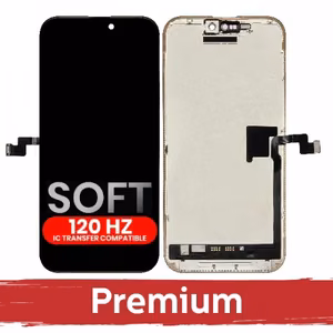 LCD дисплей совместимый iPhone 16 Pro Max чёрный (SOFT OLED / Stable 120Hz / Premium) *Removable IC*