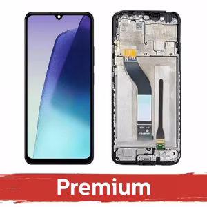 LCD displejs saderīgs ar Xiaomi Redmi 14C 4G / Poco C75 melns ar rāmi OEM