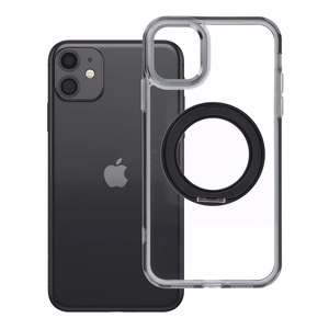 Case for iPhone 11 Frame Circle Stand compatible with MagSafe black