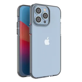 Spring Case viedtālruņa apvalks iPhone 14 Pro Max silikona apvalks ar rāmi melns