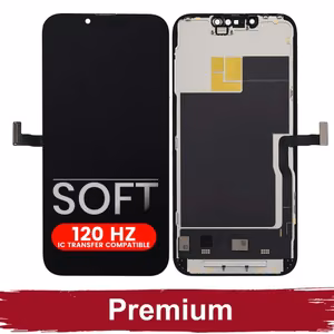 LCD displejs saderīgs ar iPhone 13 Pro Max melns (SOFT OLED / Stable 120Hz / Premium)
