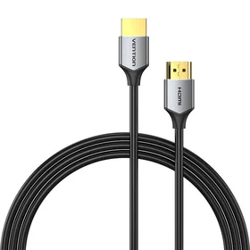 Īpaši plāns HDMI kabelis Vention ALEHD, 0,5 m, 4K 60Hz (pelēks)