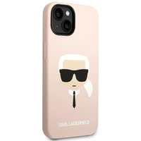 Karl Lagerfeld Silikona Karla Galva MagSafe apvalks iPhone 14 Plus - gaiši rozā