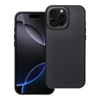 Carbon Elite Magnētiskais viedtālruņa apvalks saderīgs ar MagSafe IPHONE 16 PRO MAX melns