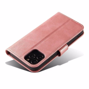 Magnet Case elegants viedtālruņa apvalks ar vāciņu un statīva funkciju Samsung Galaxy A73 rozā