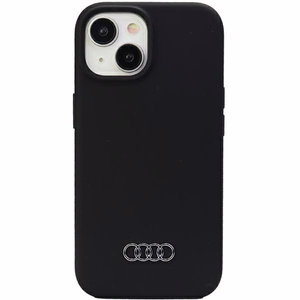 Audi silikona viedtālruņa apvalks iPhone 15 Plus - melns