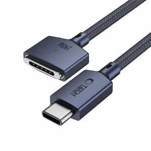 Tech-Protect MMC01 Ultraboost USB-C / MagSafe 3 140W 300cm kabelis, paredzēts MacBook, tumši zils