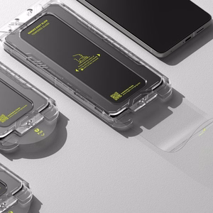 Ringke Easy Slide 2 komplekts rūdītais stikls Samsung Galaxy S25 Edge - caurspīdīgs