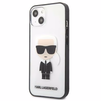 Karl Lagerfeld Iconik Karl Viedtālruņa apvalks iPhone 13 mini - Caurspīdīgs