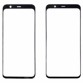 Outer Screen Glass Saderīgs ar "Pro+" Google Pixel 4 Melns