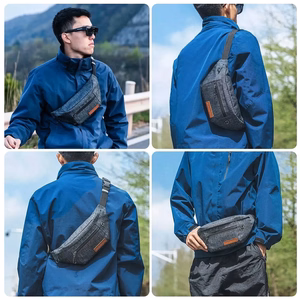 Rockbros H33 velosipēdista jostas soma 1.5L - pelēka