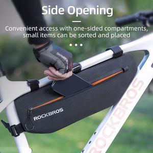 Rockbros AS-043 Velcro velosipēda soma, 3l - melna