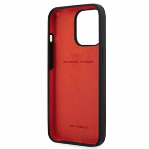 Ferrari FESSIHCP13XBK iPhone 13 Pro Max 6.7" melns/melns cietais viedtālruņa apvalks silikona