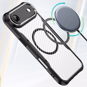 Defender Carbon Mag case for iPhone 17 Air 6,6" black