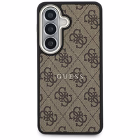GUESS maciņš for SAMSUNG S26 GUHMS26SP4MSEGCW (4G Embossed Ring MagSafe) brūns