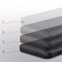 Nillkin Super Frosted Shield viedtālruņa apvalks Samsung Galaxy A14 5G / Galaxy A14 - melns