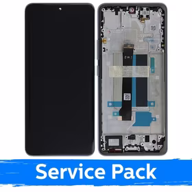 LCD displejs saderīgs ar Xiaomi Redmi Note 13 Pro+ 5G ar rāmi / Aurora Purple / (Service Pack)