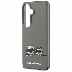 Karl Lagerfeld maciņš IML Peekaboo Karl un Choupette MagSafe priekš Samsung Galaxy S26 melns