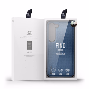 Dux Ducis Fino viedtālruņa apvalks Samsung Galaxy S23+ ar silikona rāmi zils