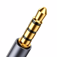 Joyroom SY-A09 AUX pagarinātāja kabelis no 3,5 mm mini jack sieviešu uz 3,5 mm mini jack vīriešu, pīts, 1,2 m (melns)