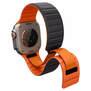 Spigen Athlex Air M siksniņa Apple Watch 44/45/46/49 mm, melna un oranža