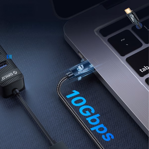 Orico CAF31 USB-C - USB-A 3.1 Gen 2 10Gbps 30cm OTG adapter - black
