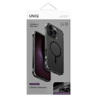 Uniq LifePro Xtreme Magclick uzlādes viedtālruņa apvalks iPhone 16 Pro Max - pelēks