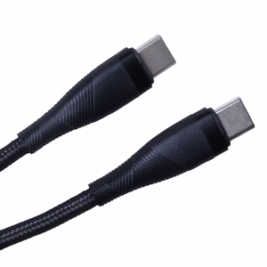 Maxlife MXUC-08 kabelis USB-C - USB-C 1,0 m 100W melns neilona