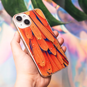 Gold Glam viedtālruņa apvalks Samsung Galaxy A14 4G / A14 5G oranža