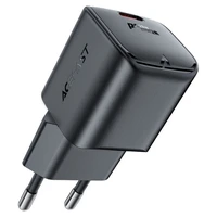 Acefast A73 Mini PD 20W GaN USB-C sienas lādētājs - melns