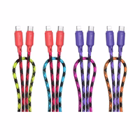 Kabelis (m) USB-C uz Lightning Hoco PD 27W 1 m X116 - gradients sarkans