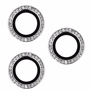 Aizsargstikls kameras objektīvam HARD DIAMOND iPhone 14 Pro/14 Pro Max, sudrabains (3 gab.)