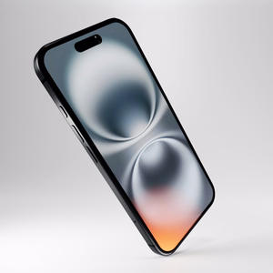 Гибридное стекло Puro Flexible Glass D3O с чёрной рамкой для iPhone 16 Plus / iPhone 15 Pro Max / iPhone 15 Plus