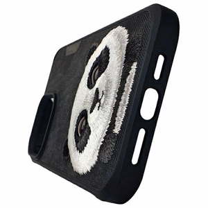 Nimmy Big Eyed Pet 2.0 Panda apvalks iPhone 15 Pro – melns