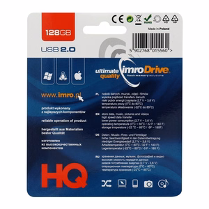 IMRO zibatmiņa BLACK 128GB USB2.0
