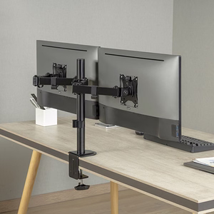 Galda stiprinājums diviem 17"–32" monitoriem