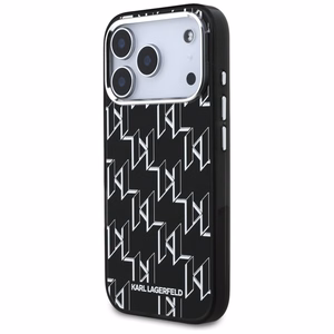 Karl Lagerfeld IML KL Monogramma Magnētiskais apvalks iPhone 17 Pro - melns