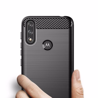 Carbon apvalks elastīgs apvalks Motorola Moto E7i Power melns