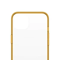 PanzerGlass ClearCase antibakteriālais viedtālruņa apvalks ar Military Grade sertifikātu iPhone 13 / 14 / 15 - caurspīdīgs dzeltens